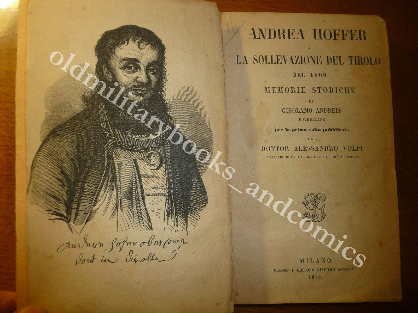 ANDREA HOFFER O LA SOLLEVAZIONE DEL TIROLO DEL 1809 GIROLAMO …
