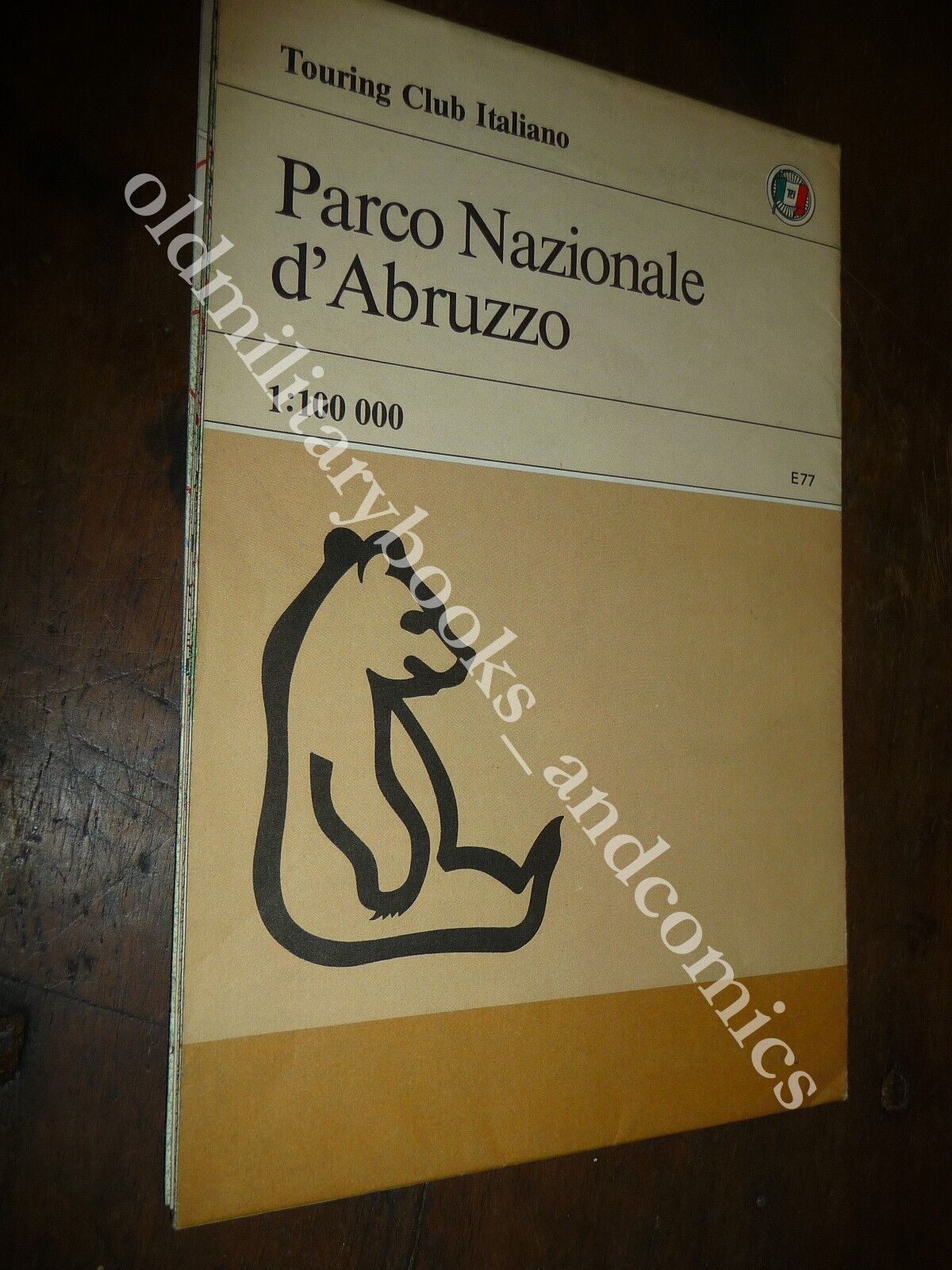 CARTA DEL TOURING CLUB PARCO NAZIONALE D'ABRUZZO CARTA1:100.00