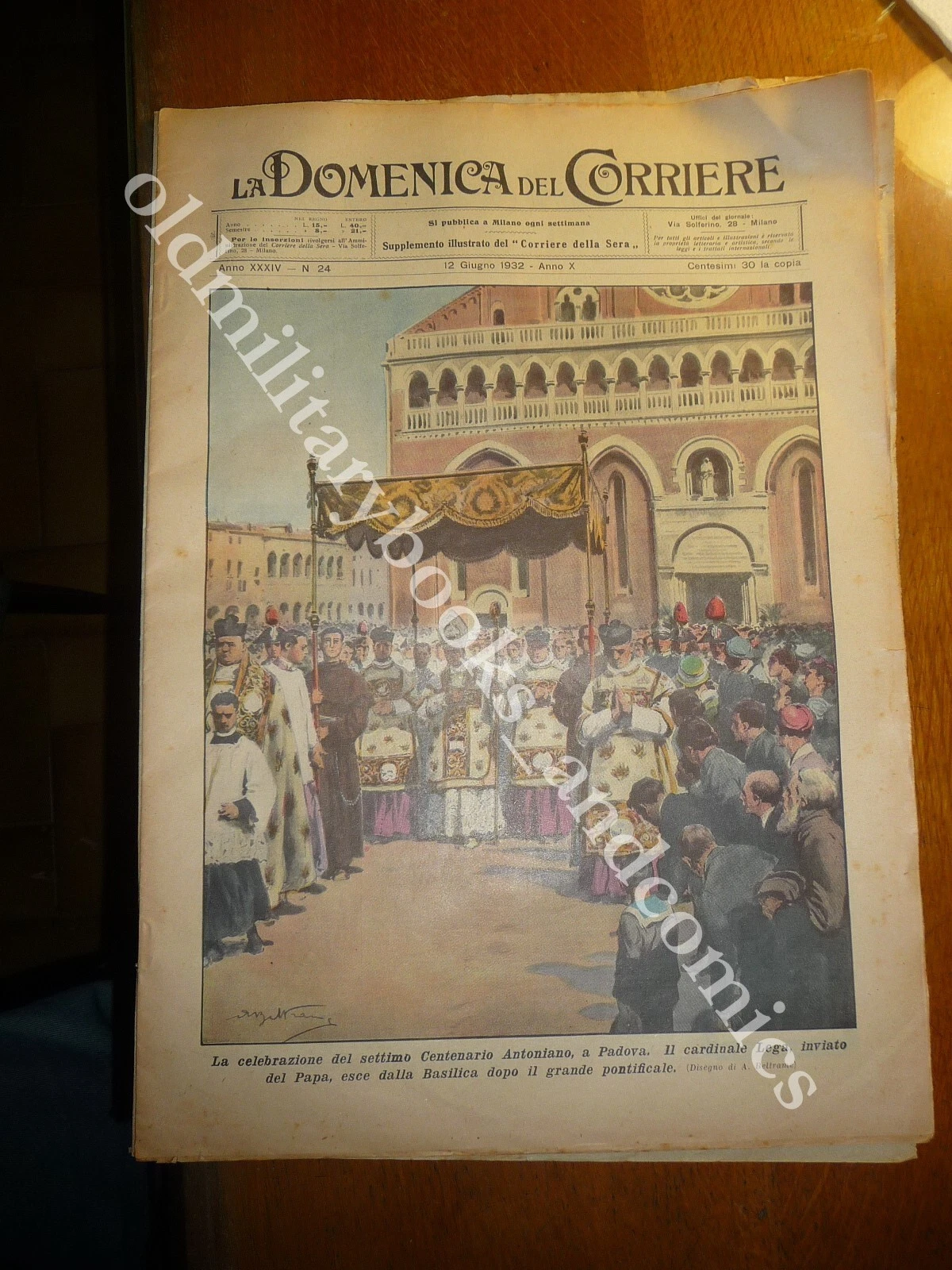 CELEBRAZIONE SETTIMO CENTENARIO ANTONIANO A PADOVA CURIOSA CERIMONIA A LONDRA