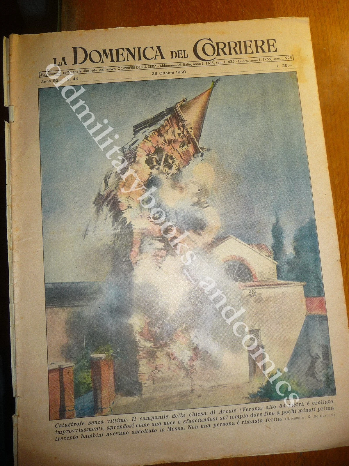 CROLLO DEL CAMPANILE DI ARCOLE VERONA INAUGURAZIONE PALAZZO A PIAZZA …