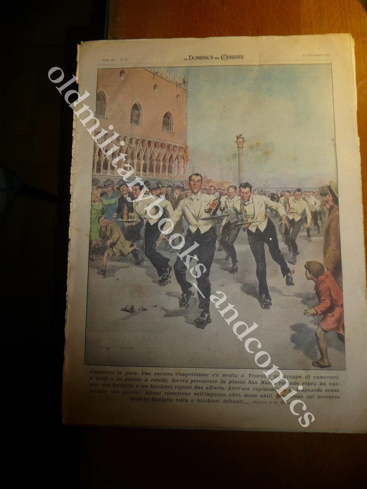 GARA FRA CAMERIERI A PIAZZA SAN MARCO DRAMMA DEL GRANO …