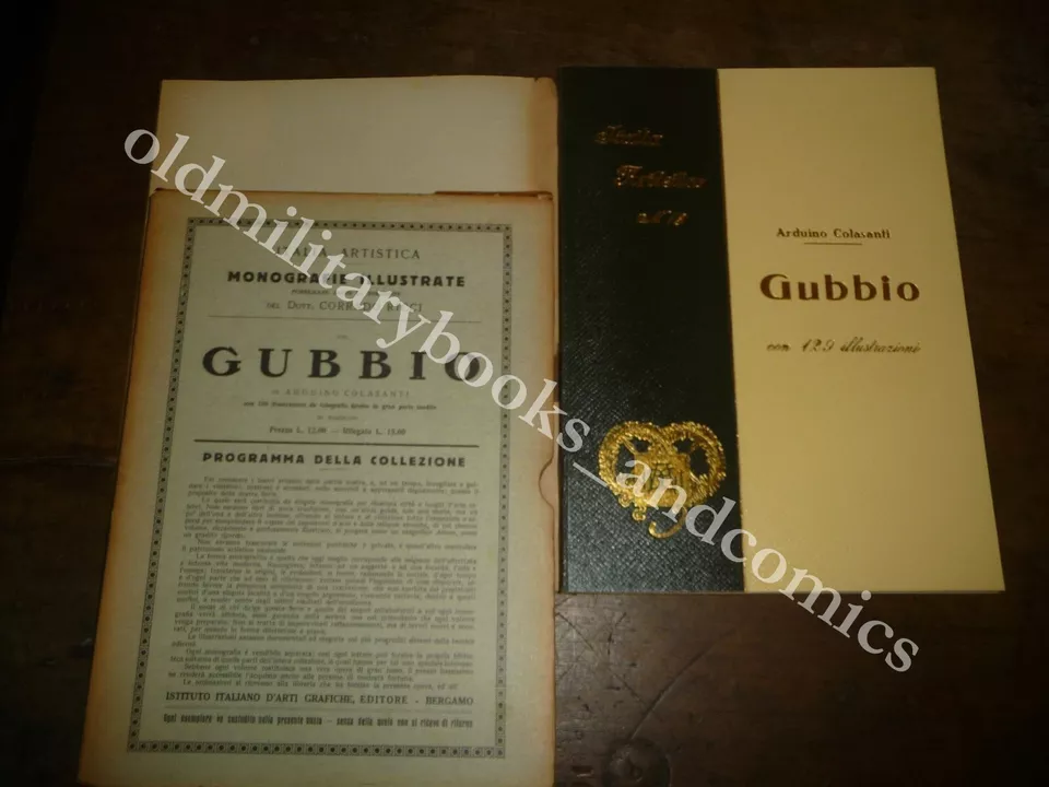 GUBBIO ARDUINO COLASANTI CORRADO RICCI MONOGRAFIE ILLUSTRATE CON COFANETTO