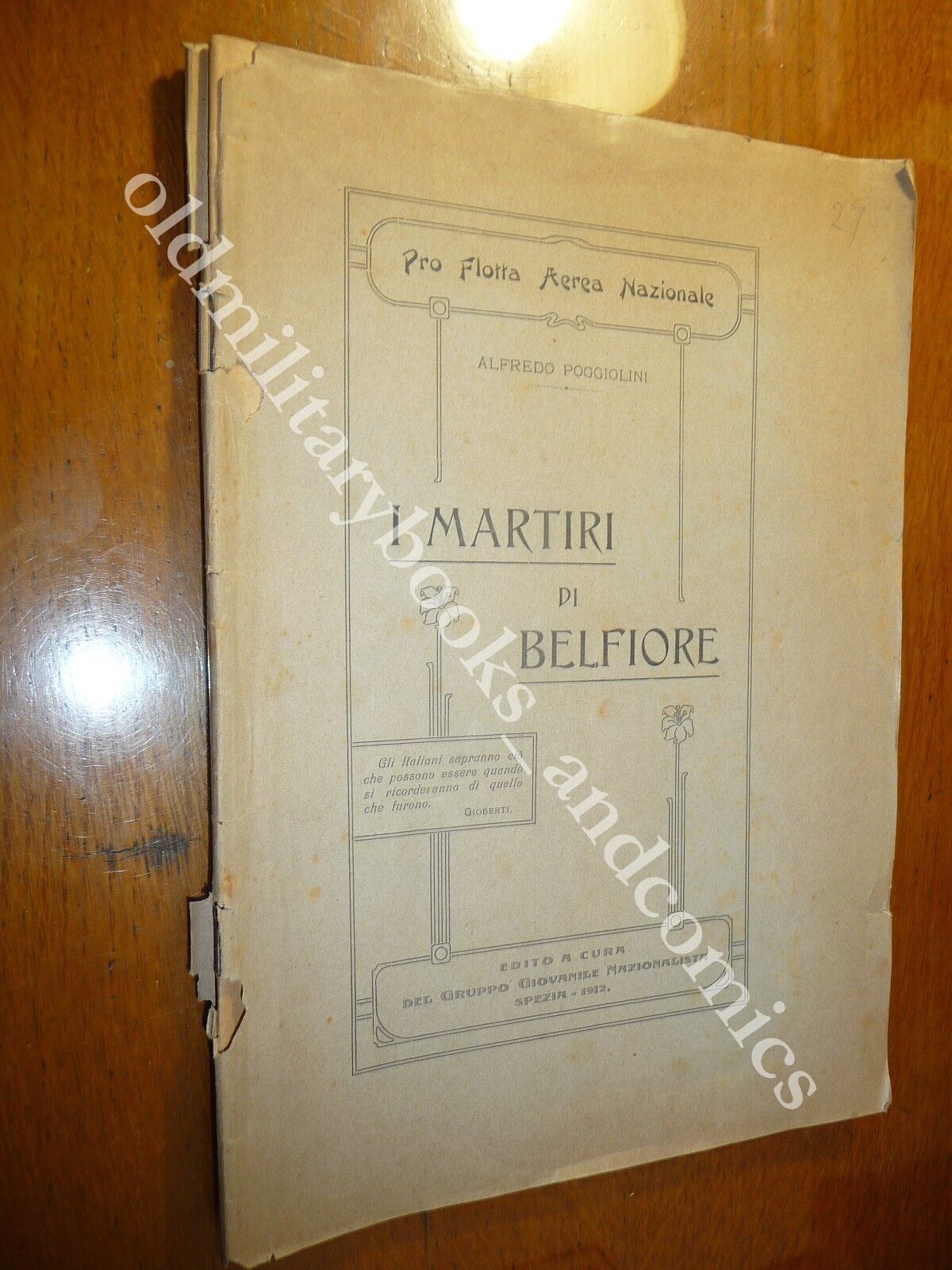 I MARTIRI DI BELFIORE ALFREDO POGGIOLINI