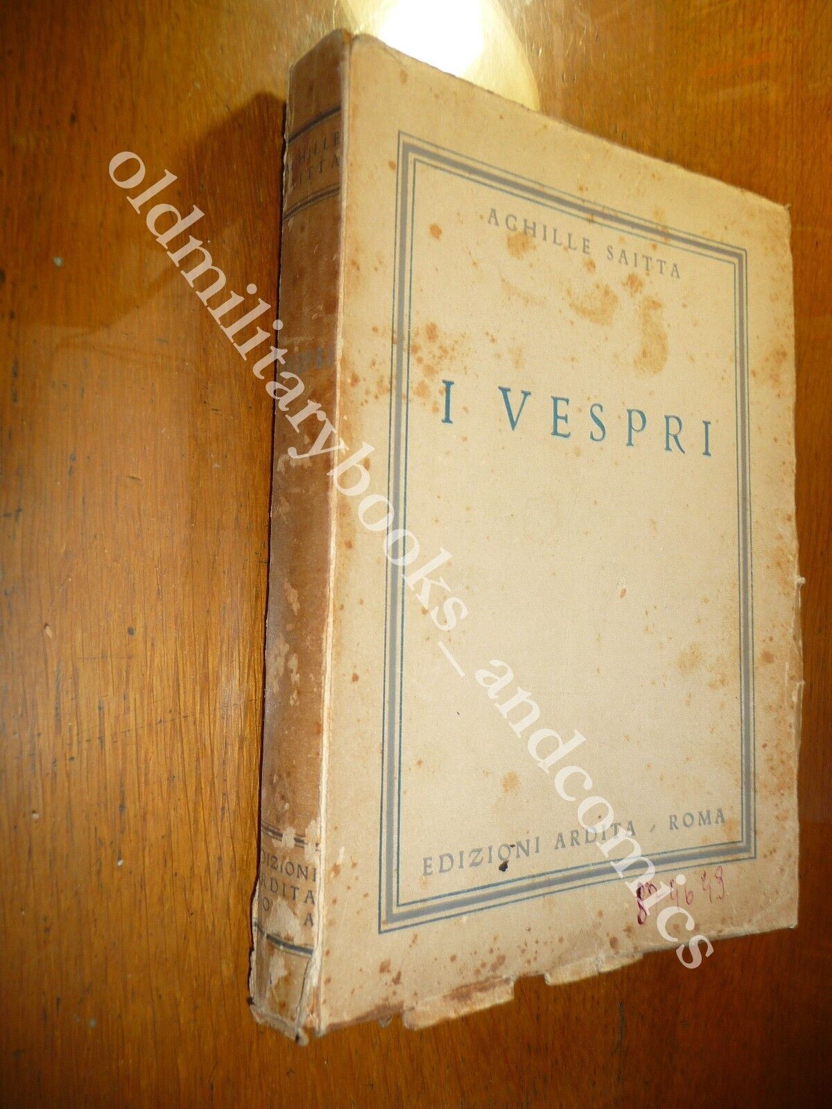 I VESPRI ACHILLE SAITTA Ed. ARDITA