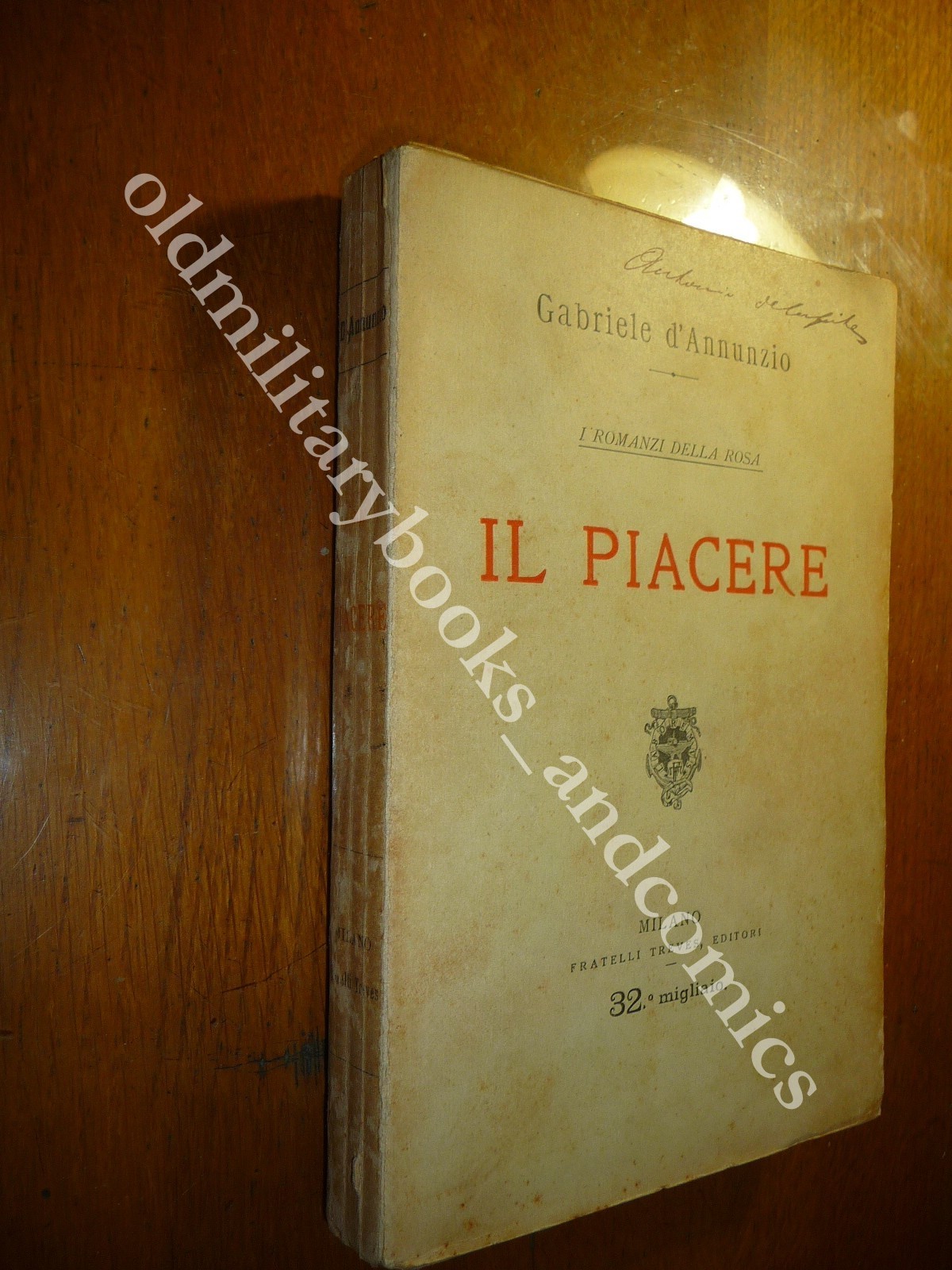 IL PIACERE GABRIELE D'ANNUNZIO TREVES 1913
