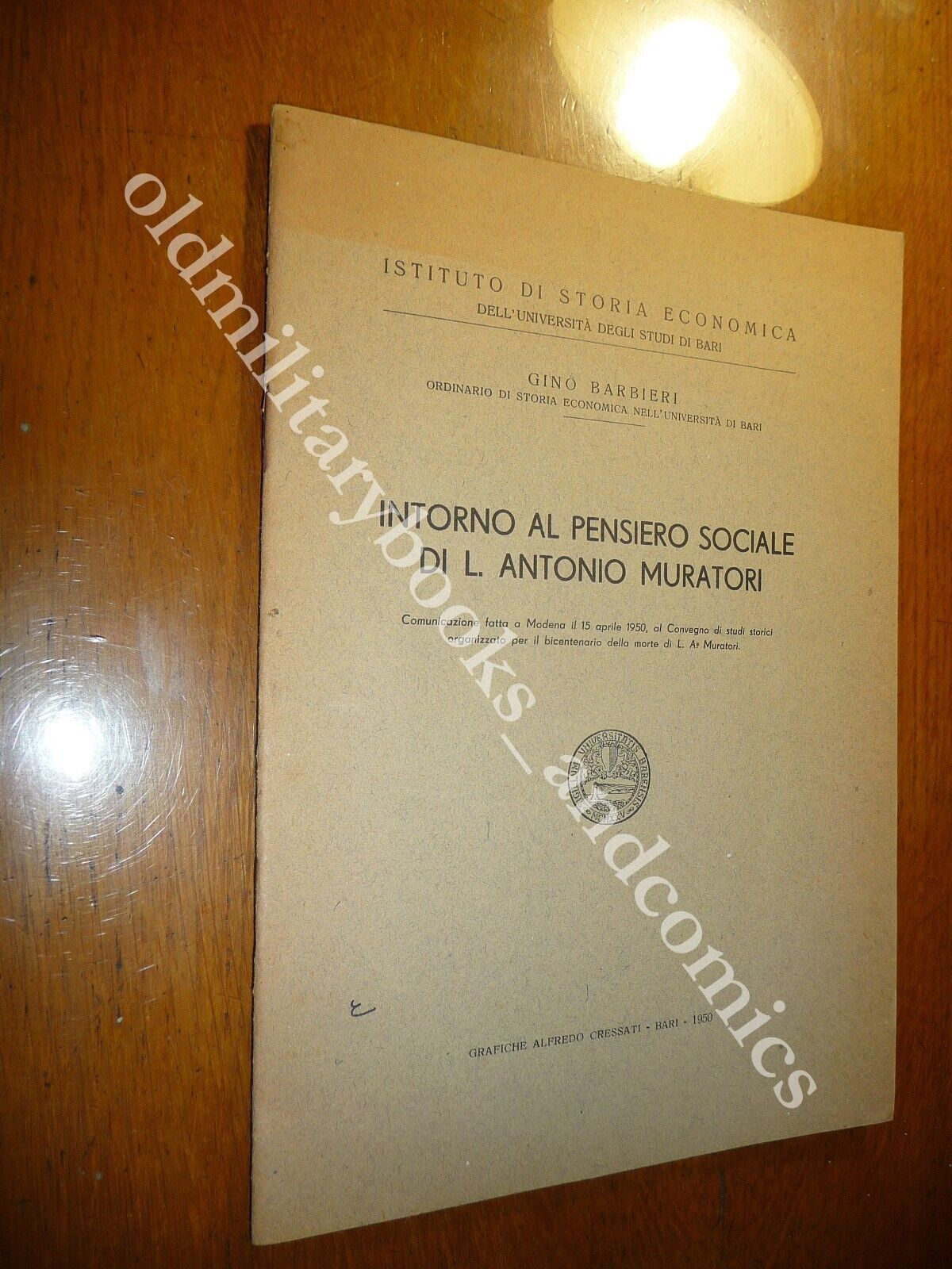 INTORNO AL PENSIERO SOCIALE DI L. ANTONIO MURATORI GINO BARBIERI