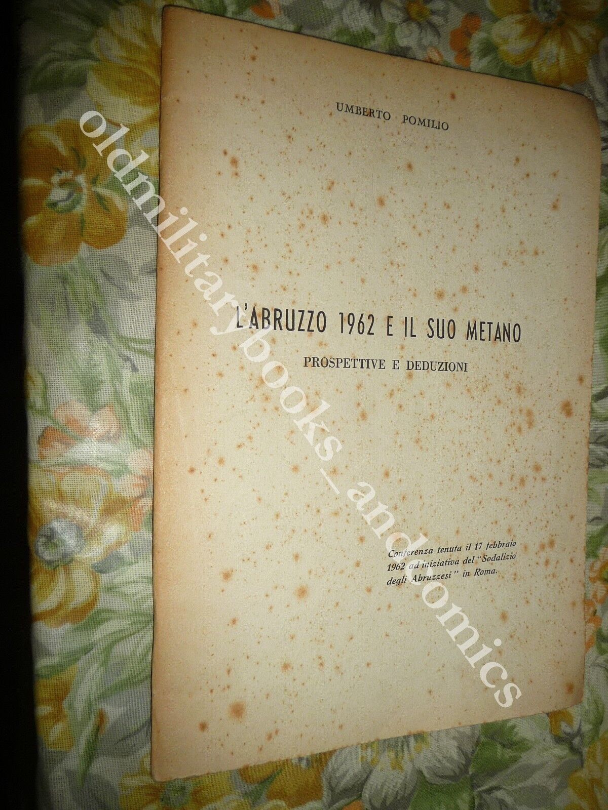 L'ABRUZZO 1962 E IL SUO METANO PROSPETTIVE E DEDUZIONI UMBERTO …