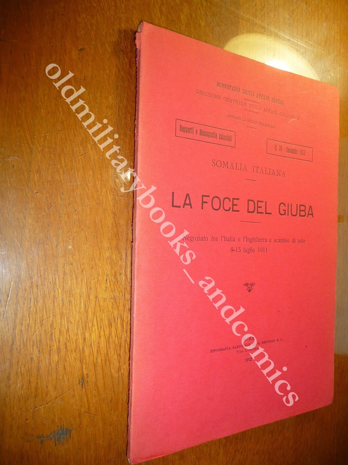 LA FOCE DEL GIUBA SOMALIA ITALIANA NEGOZIATO FRA L'ITALIA E …