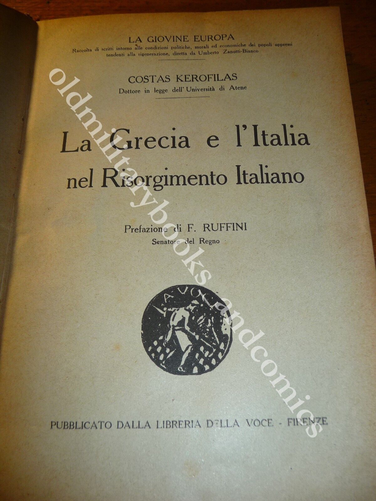 LA GRECIA E L'ITALIA NEL RISORGIMENTO ITALIANO COSTAS KEROFILAS