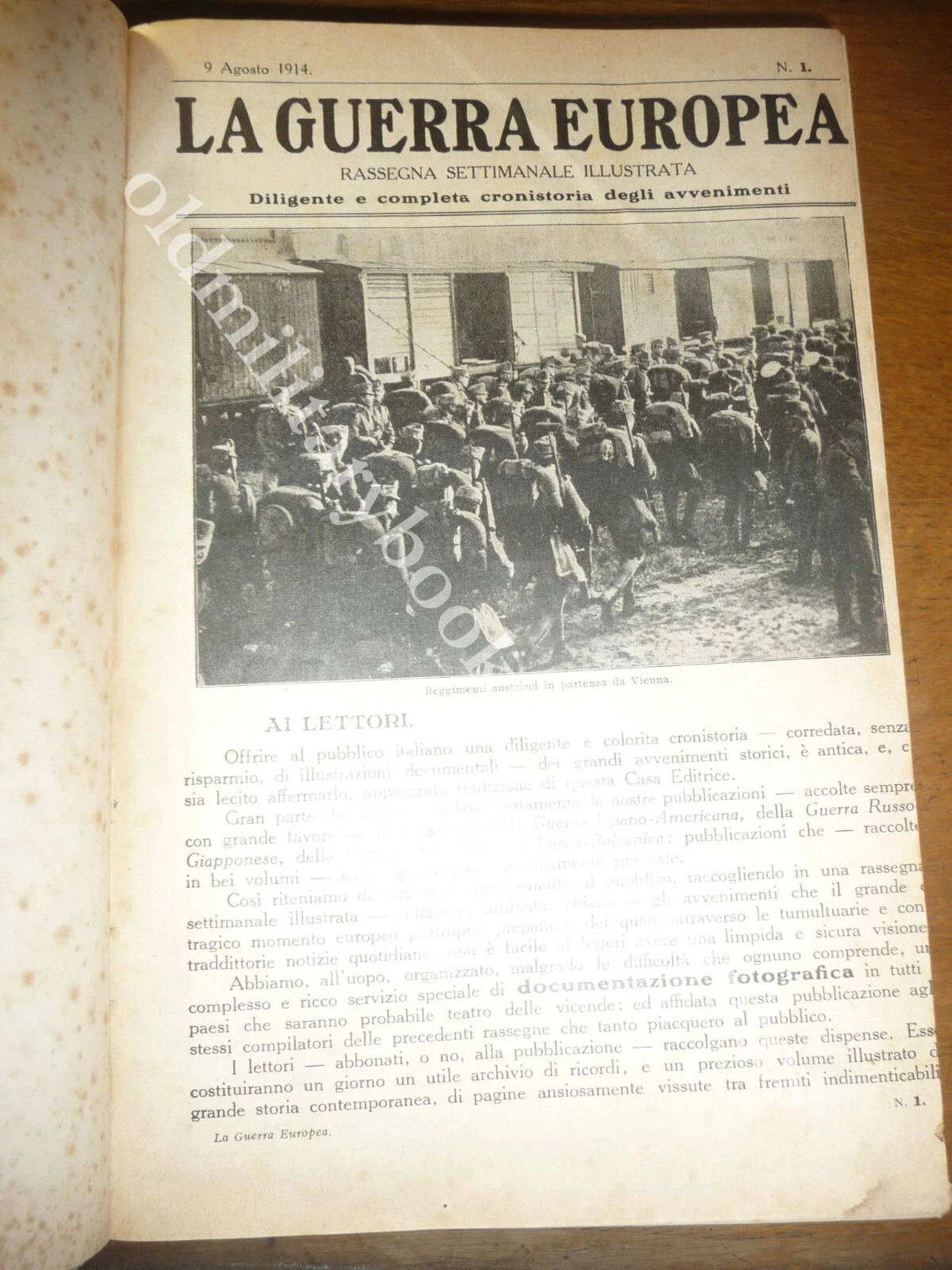 LA GUERRA EUROPEA PRIMO VOLUME 1914 23 NUMERI CPL
