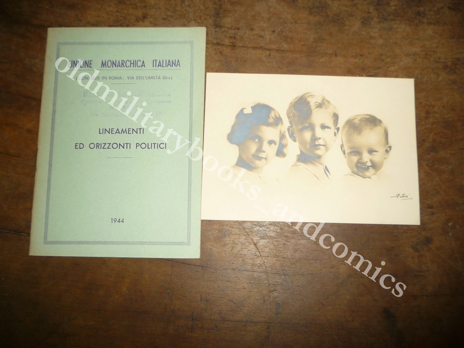 LINEAMENTI ED ORIZZONTI POLITICI UNIONE MONARCHICA ITALIANA CON FOTO