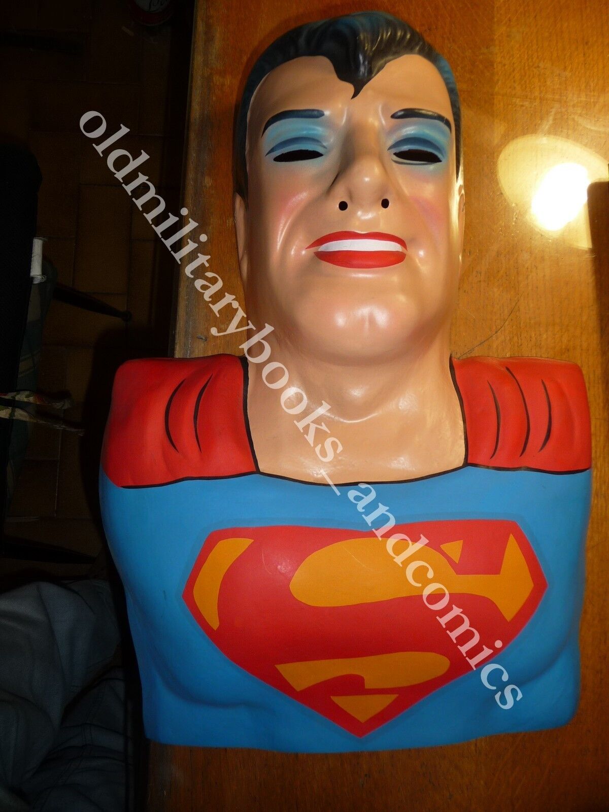 MASCHERA BUSTO SUPERMAN DI CARNEVALE 1979 SARTI MILANO SIGLA MP99