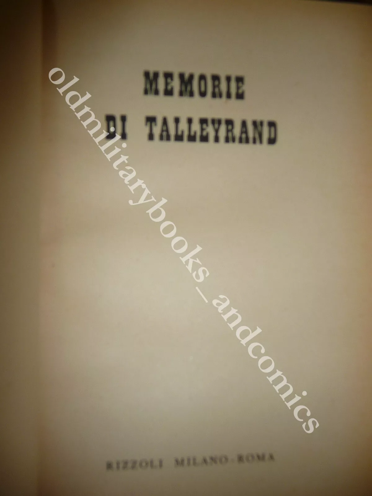 MEMORIE DI TALLEYRAND