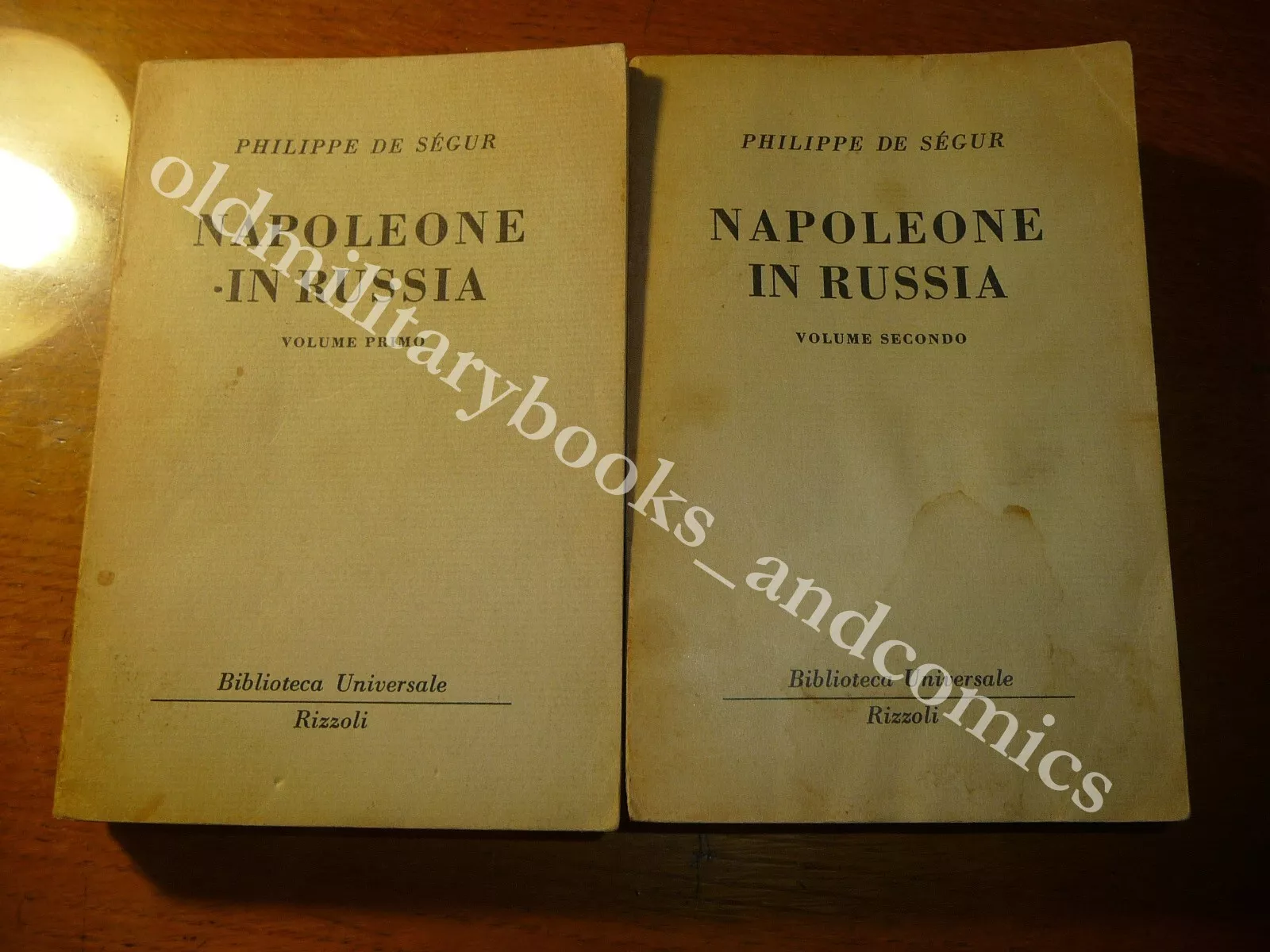 NAPOLEONE IN RUSSIA PHILIPPE DE SEGUR RIZZOLI 2 Voll.