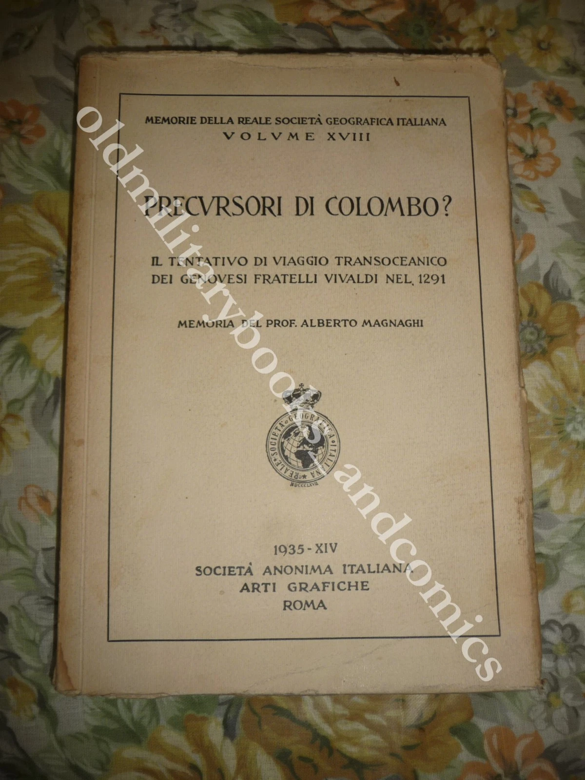 PRECURSORI DI COLOMBO? ALBERTO MAGNAGHI 1935