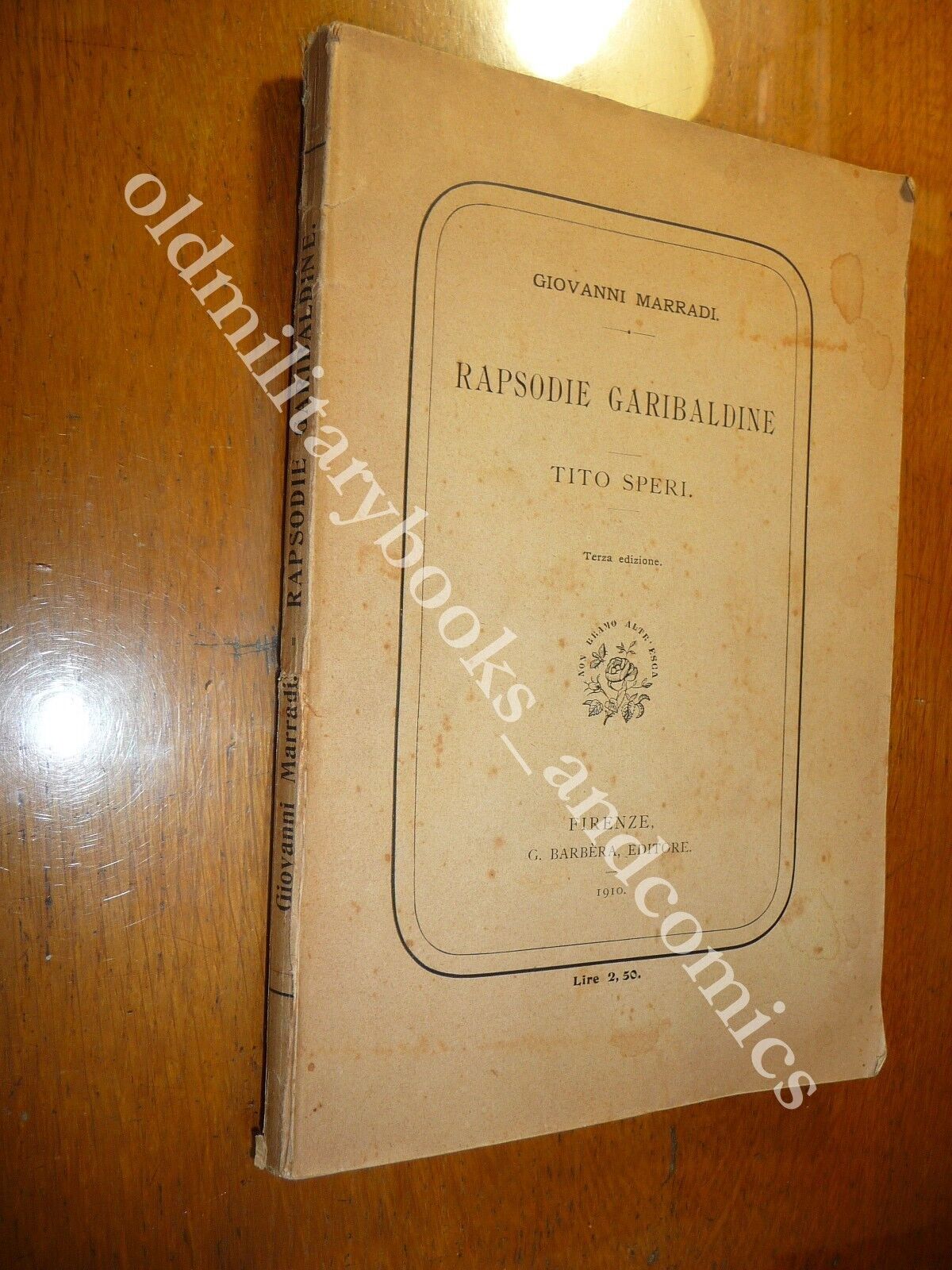 RAPSODIE GARIBALDINE GIOVANNI MARRADI BARBERA III^ Ed. 1910