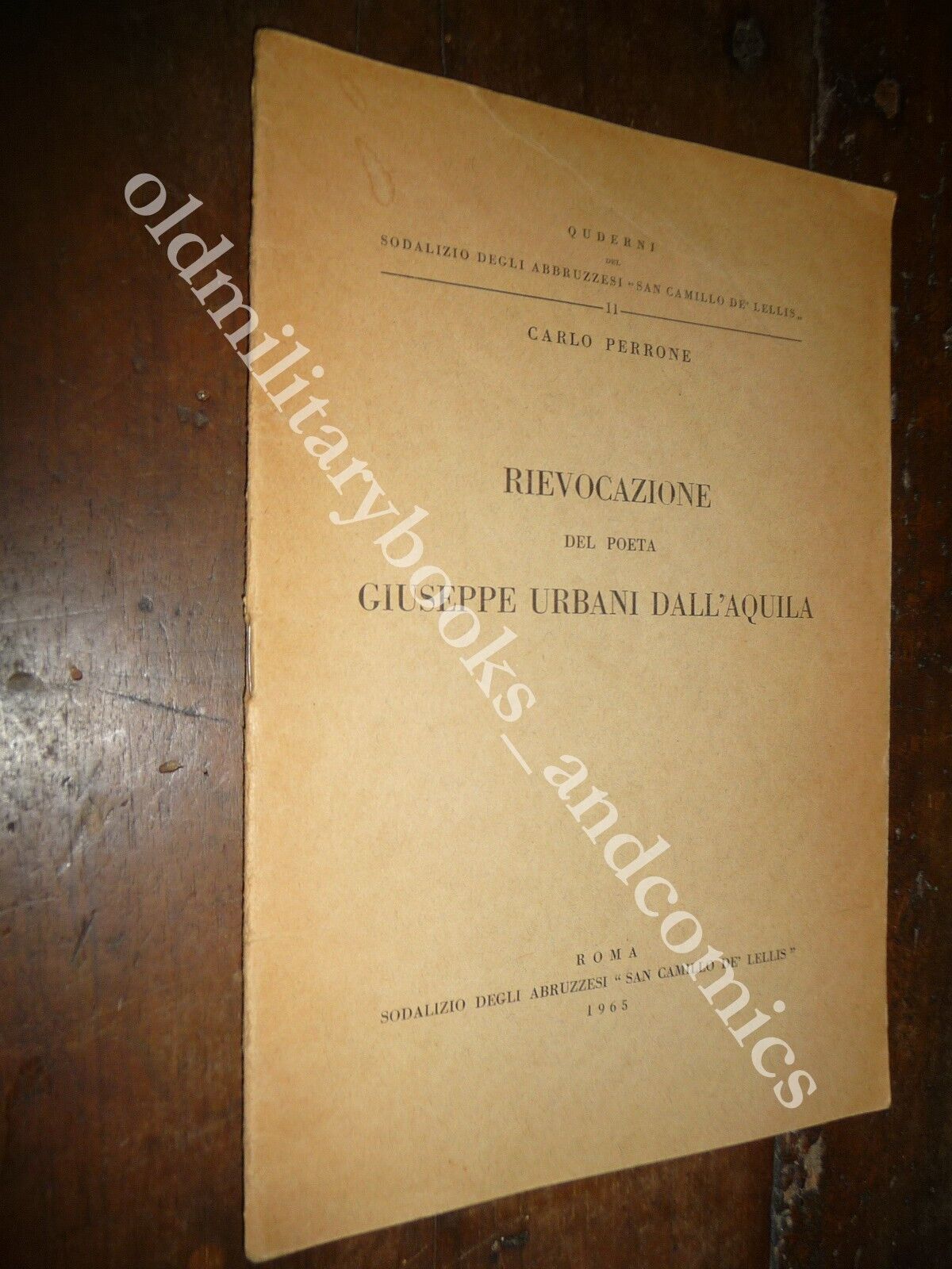 RIEVOCAZIONE DEL POETA GIUSEPPE URBANI DALL'AQUILA CARLO PERRONE