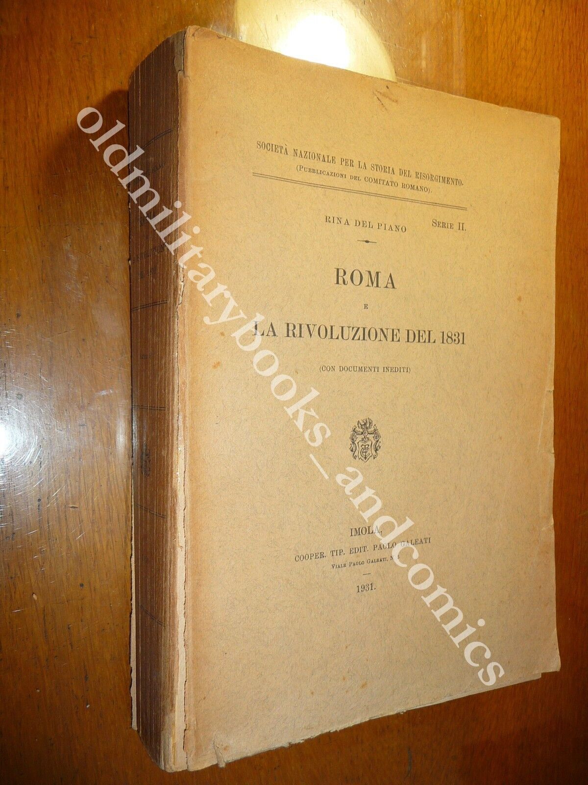ROMA E LA RIVOLUZIONE DEL 1831 CON DOCUMENTI INEDITI RINA …