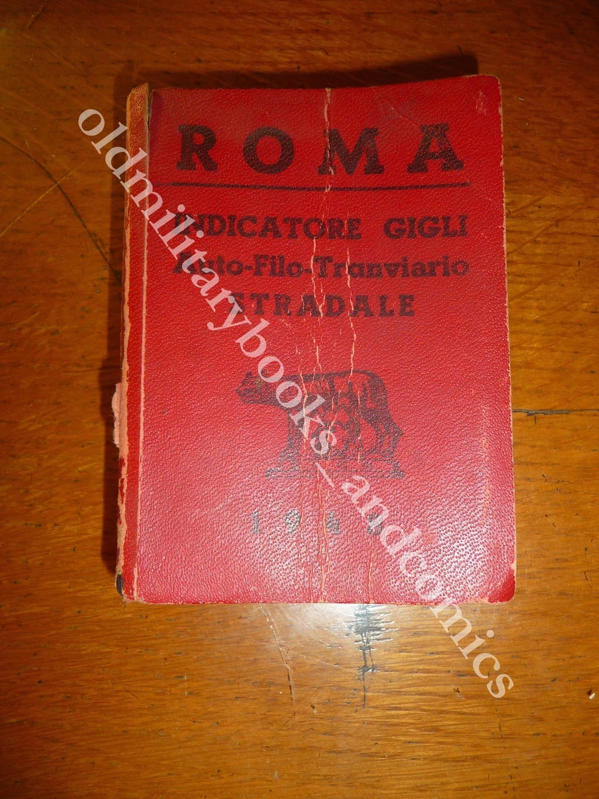 ROMA INDICATORE GIGLI AUTO-FILO-TRANVIARIO STRADALE 1948