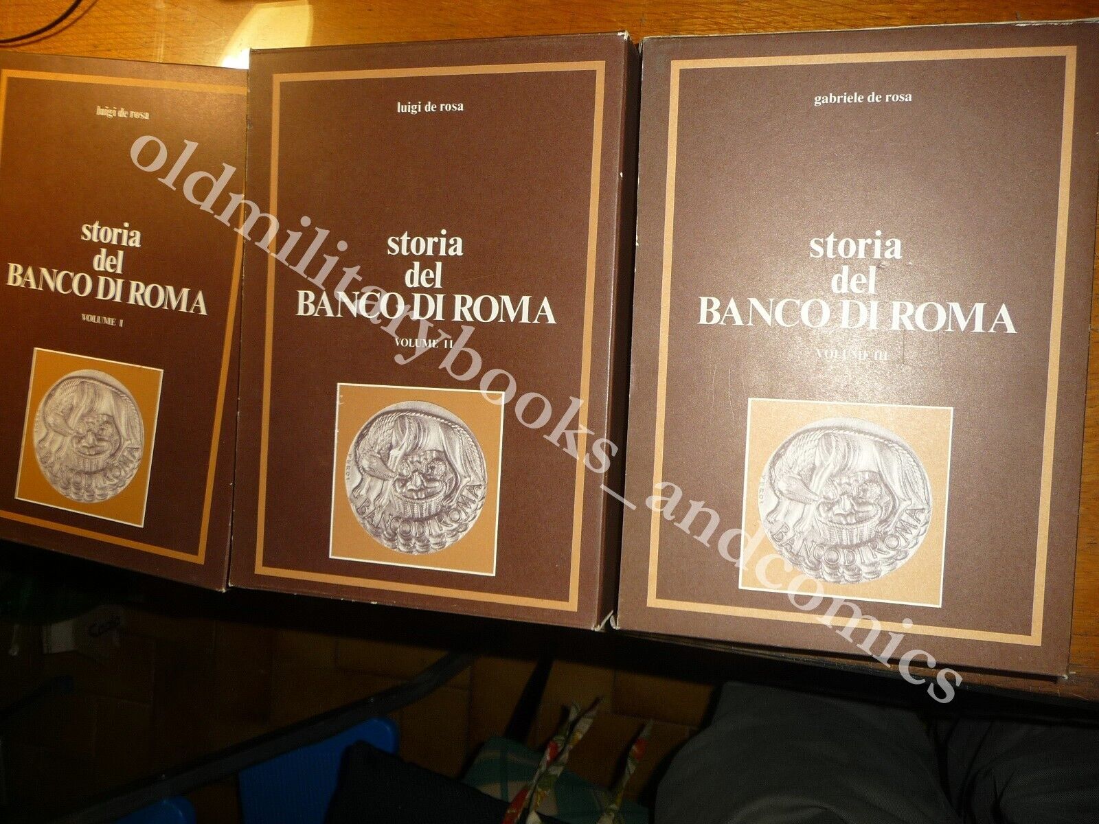STORIA DEL BANCO DI ROMA GABRIELE DE ROSA 3 Volumi