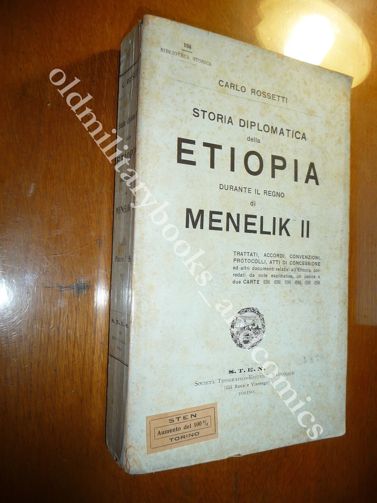 STORIA DIPLOMATICA DELLA ETIOPIA DURANTE IL REGNO DI MENELIK II …