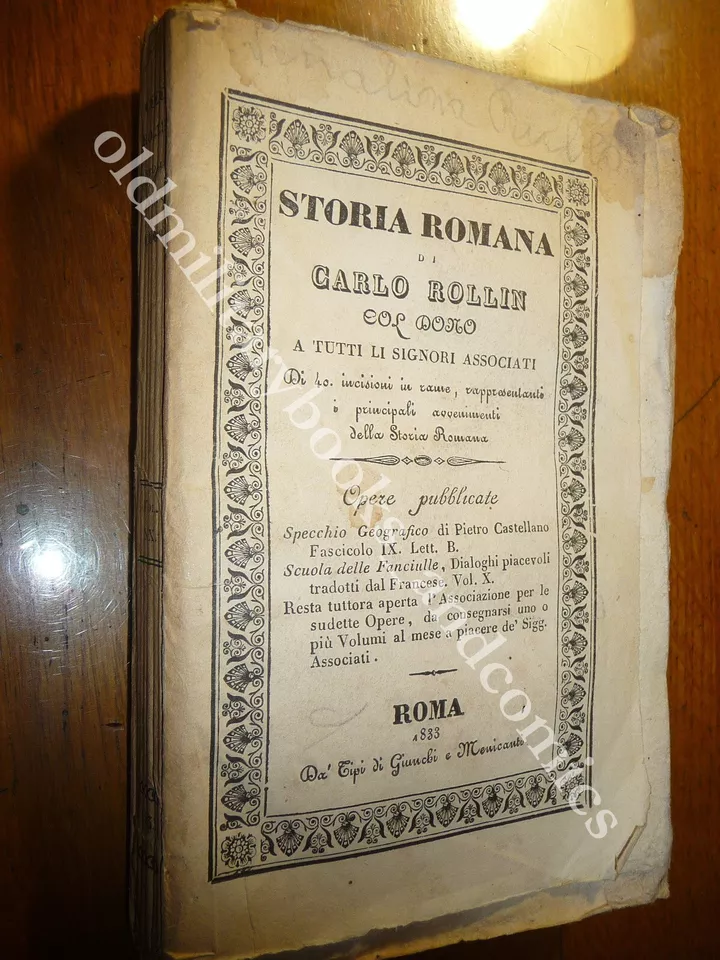 STORIA ROMANA DALLA FONDAZIONE DI ROMA FINO ALLA BATTAGLIA DI …