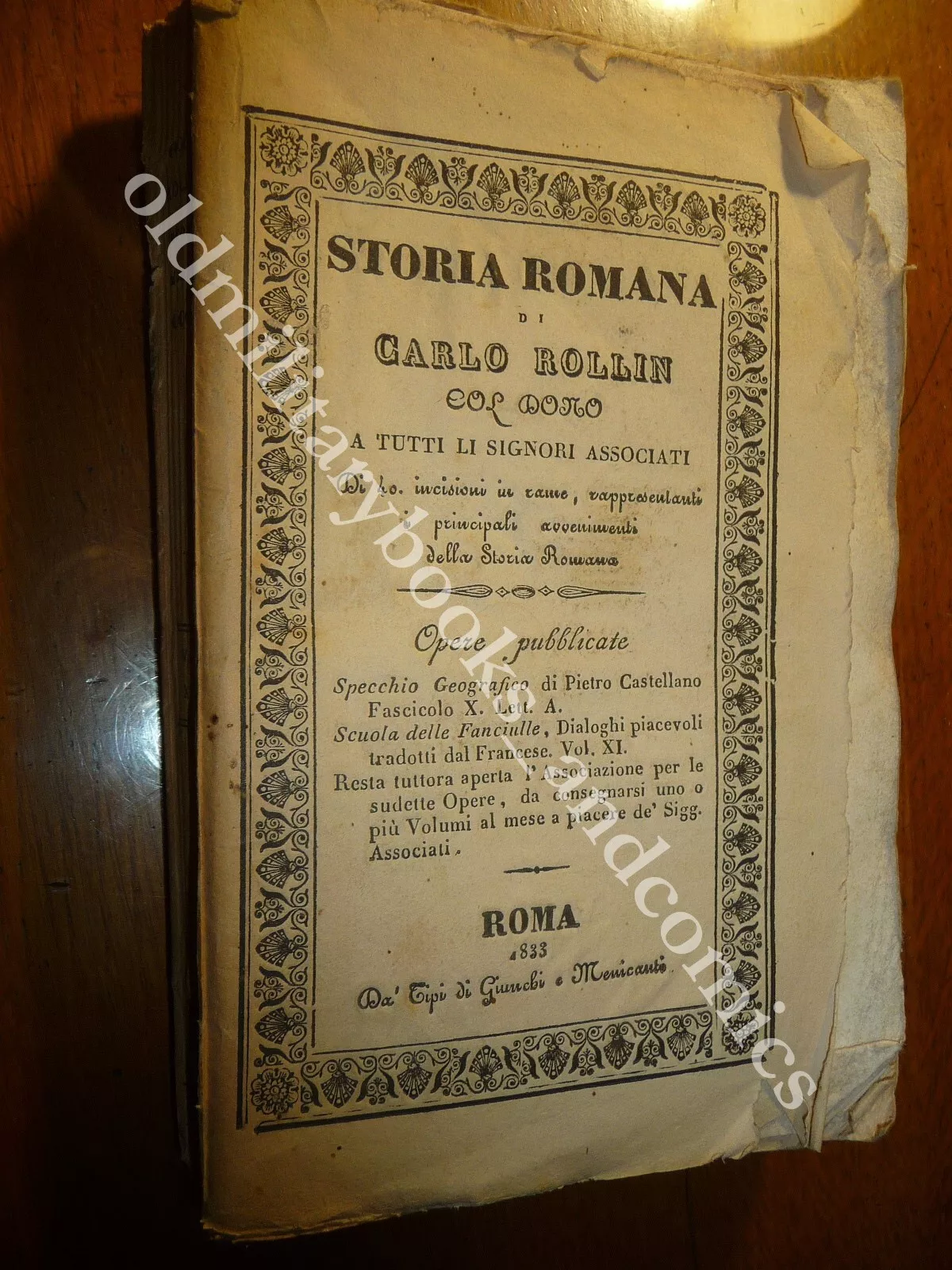 STORIA ROMANA DALLA FONDAZIONE DI ROMA FINO ALLA BATTAGLIA DI …