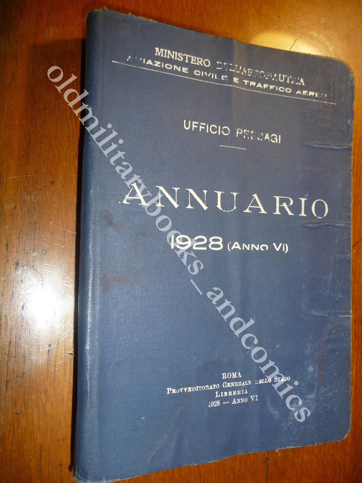 UFFICIO PRESAGI ANNUARIO MINISTERO DELL'AERONAUTICA 1928