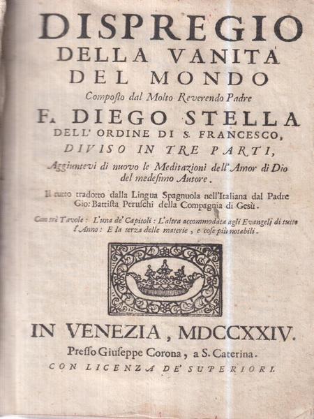 Dispregio della vanita' del mondo