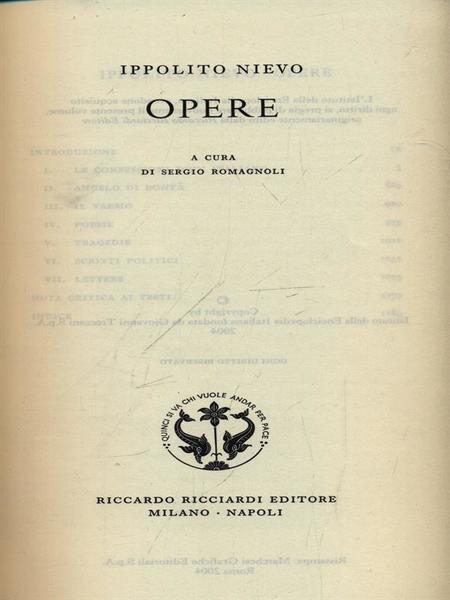 Ippolito Nievo. Opere. Vol 57