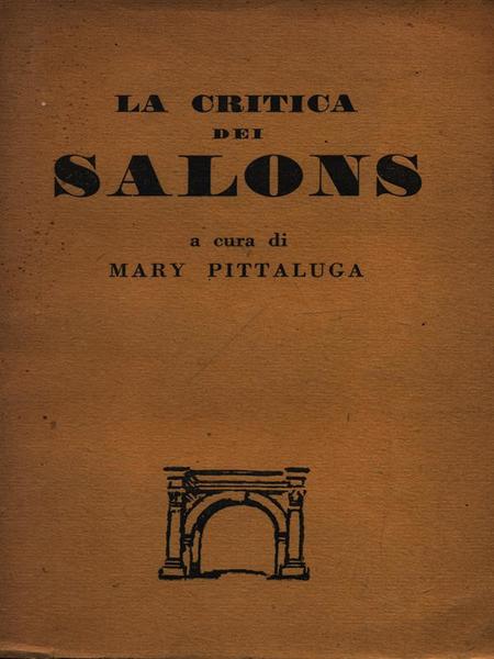 LA CRITICA DEI SALONS