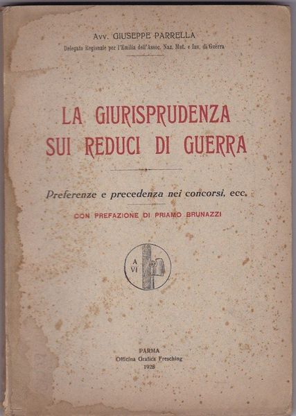 La giurisprudenza sui reduci di guerra