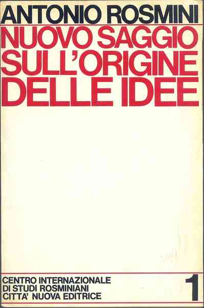 Nuovo saggio sull' origine delle idee