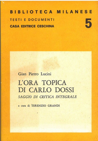 L'ora topica di Carlo Dossi