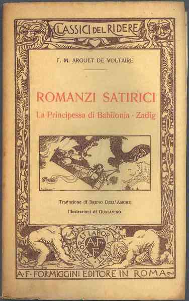 Romanzi satirici: 'La principesa di Babiloni' - 'Zadi'