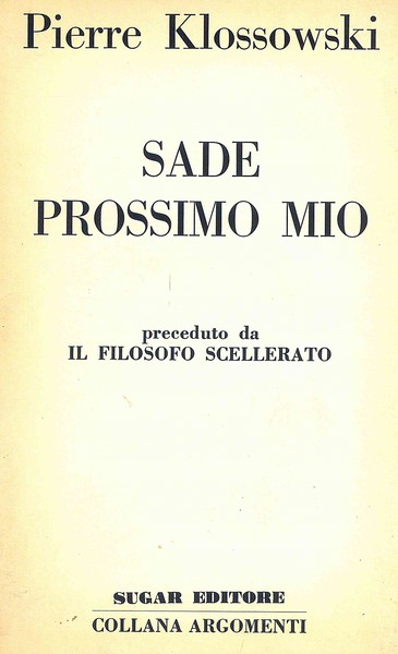 Sade prossimo mio
