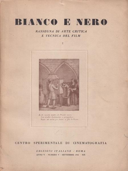 Bianco e Nero. Anno 5 n.9 Settembre 1941