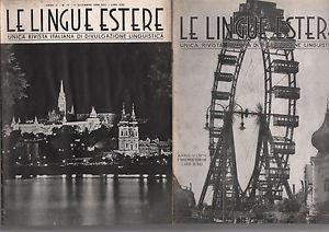 Le lingue estere. Nov-dic 1938. Unica rivista italiana di divulgazione …