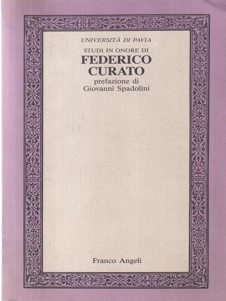 Studi in onore di Federico Curato. Vol. 1