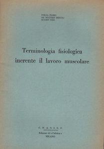 Terminologia fisiologica inerente il lavoro muscolare