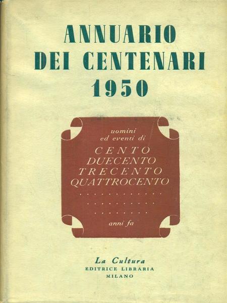 Annuario Dei Centenari 1950