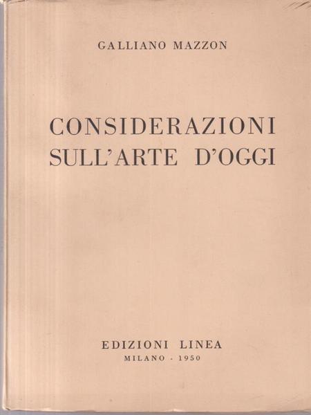 Considerazioni Sull'Arte D'Oggi