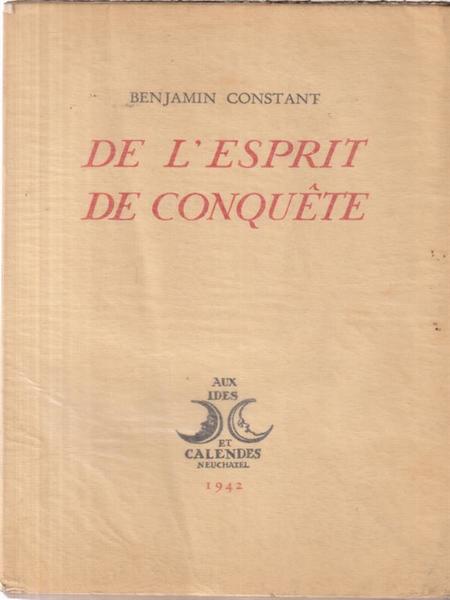 De l'esprit de conquete
