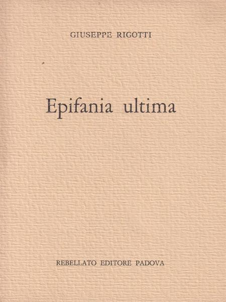 Epifania Ultima