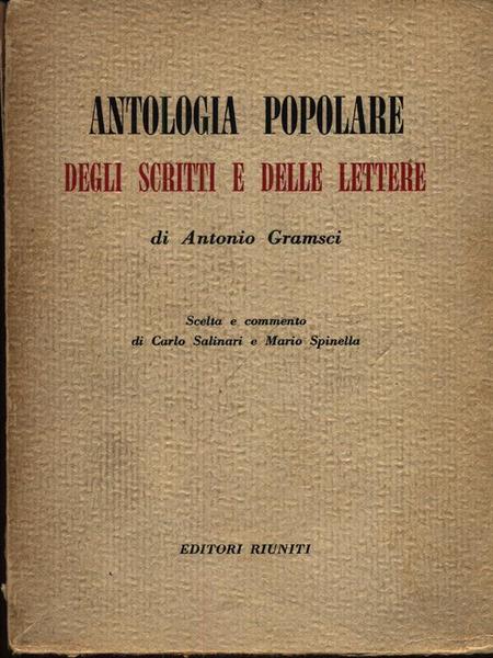Antologia Popolare Degli Scritti E Delle Lettere
