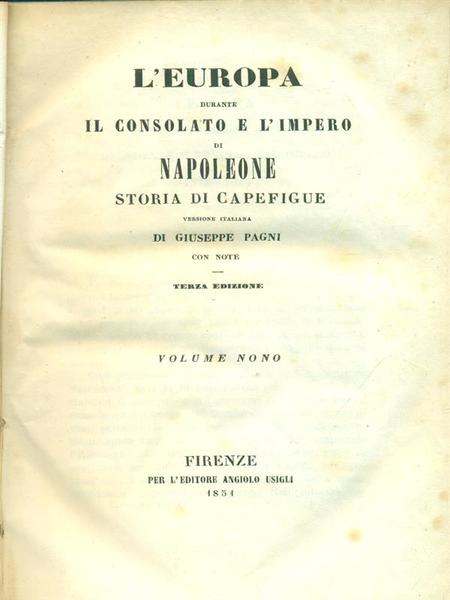 Consolato E Impero di Napoleone 5 voll.
