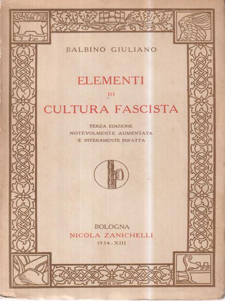 Elementi Di Cultura Fascista