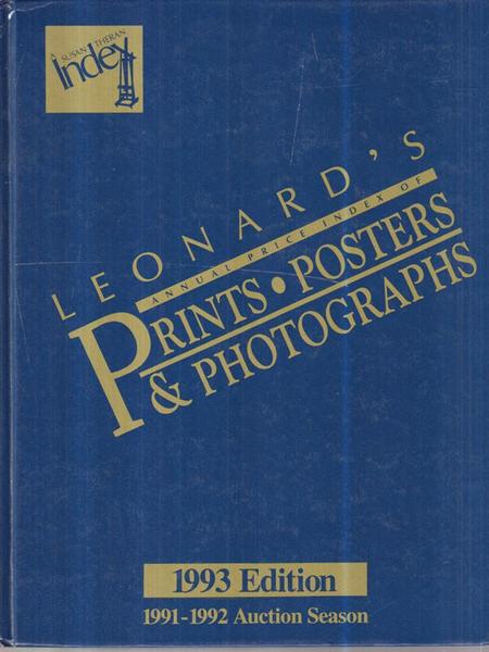 Leonard'S. Annual Price Index of Prints Posters Photographs