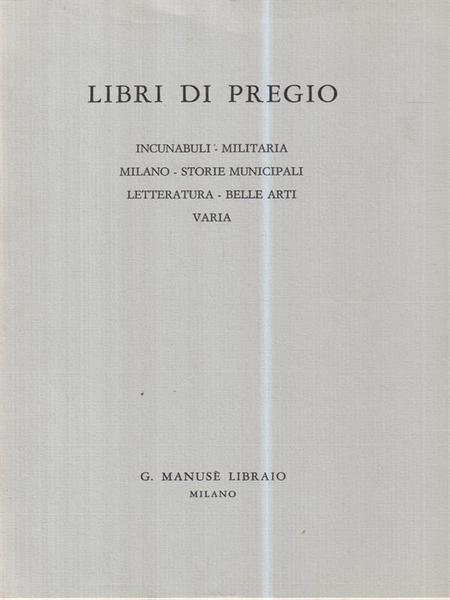 Libri di Pregio