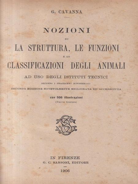Nozioni Su la Struttura le Funzioni e le Classificazioni Degli …